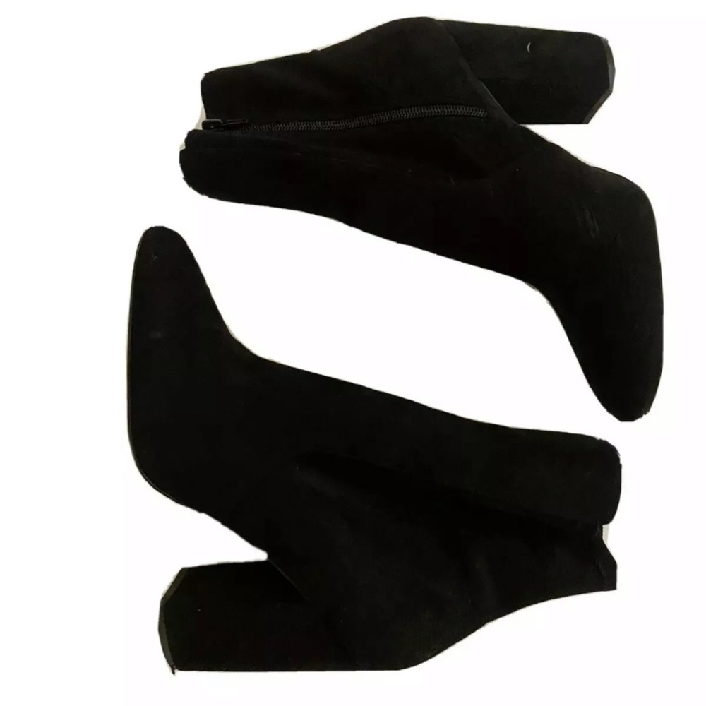 Aldo Aurella Womens Black Fashion Boots Velvet 10
